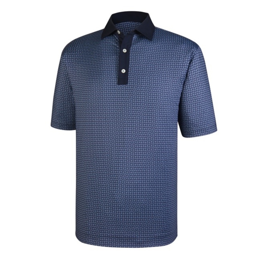 FootJoy men’s Lisle Paisley Print Self Collar performance golf polo. Size XL.